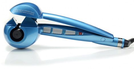babyliss pro miracurl curling machine in blue